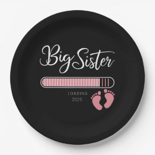Assiettes En Carton Big Sister 2025 Chargement de Faire-part de grosse