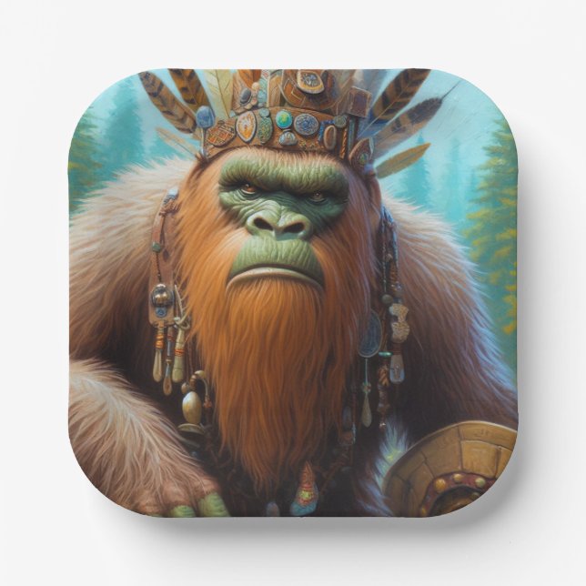 Assiettes En Carton Bigfoot Eco Warrior (Recto)