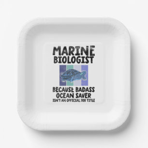 Assiettes En Carton Biologiste marin Biologie marine