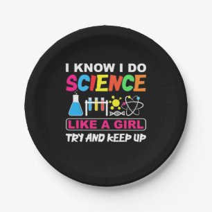 Assiettes En Carton Birthday Gift   I Know I Do Science Like A Girl