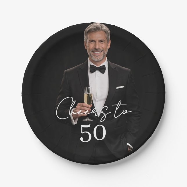 Assiettes En Carton Birthday party photo cheers (Devant)