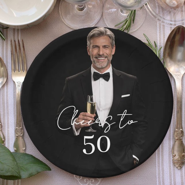 Assiettes En Carton Birthday party photo cheers (Créateur téléchargé)