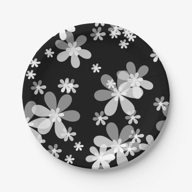 Assiettes En Carton Black (Devant)