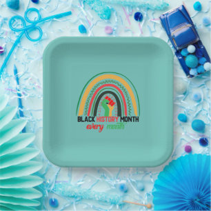 Assiettes En Carton Black History Month Every Month Patriotic African 