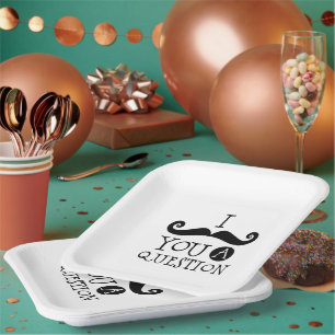 Assiettes En Carton Black Je te moustache une question