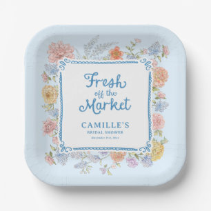 Assiettes En Carton Bleu frais hors Fête des mariées du marché