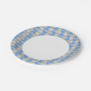 Assiettes En Carton Bleu Stock Candystripe