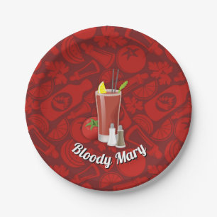 Assiettes En Carton Bloody Mary