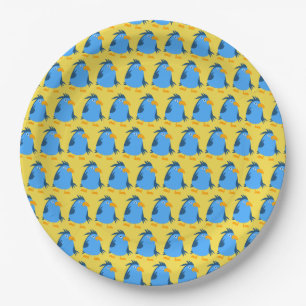 Assiettes En Carton Blue Bird for Kids par storeman.