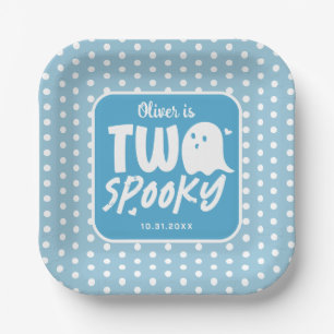 Assiettes En Carton Blue Boy Deux Éffrayant Halloween 2e anniversaire