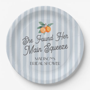 Assiettes En Carton Blue Cutie Main Squeeze Citerus Baby Shower n'est 