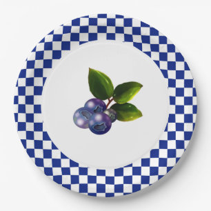 Assiettes En Carton Blueberries 