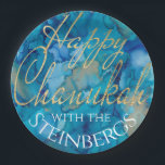 Assiettes En Carton Blues et or de Chanukah<br><div class="desc">Plaques en papier blues et dorures de Chanukah. Retirez le texte et ajoutez-le n'importe où sur la plaque en utilisant la police, le style, la couleur et la taille préférés. Tous les éléments de conception peuvent être modifiés. Merci de vous être arrêté et de faire du shopping. Très apprécié !...</div>