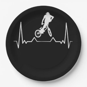 Assiettes En Carton BMX Heartbeat