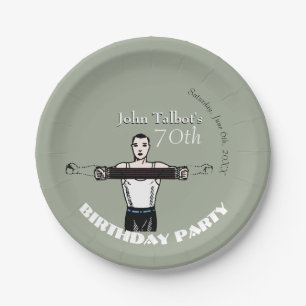 Assiettes En Carton Bodybuilding 70th Birthday Party P Plate