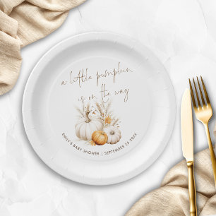 Assiettes En Carton Boho A Little Citrouille est sur Way Baby shower