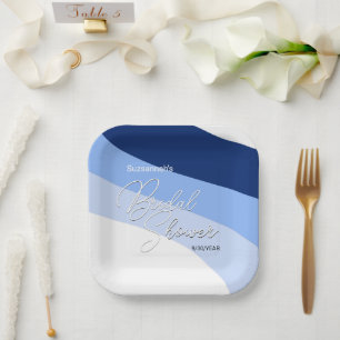 Assiettes En Carton Boho Blues Streaming Shades Fête des mariées