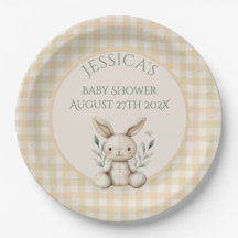 ~Boho Bunny Baby shower neutre