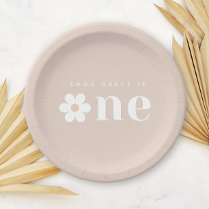 Assiettes En Carton Boho Daisy Plaque de papier pour le premier annive
