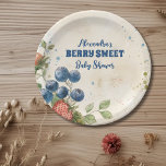Assiettes En Carton Boho fraise Berry Baby shower doux<br><div class="desc">Ajoutez une délicieuse touche de douceur à votre baby shower avec nos Plaques de Baby shower Blueberry Berry Sweet. Ces charmantes assiettes présentent d'adorables illustrations de bleuets et des accents vibrants sur le thème des baies, parfaits pour créer une atmosphère fantaisiste à votre fête. Conçues à partir de papier résistant,...</div>