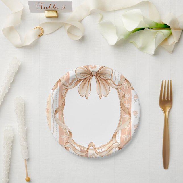 Assiettes En Carton Boho Little Cutie Pie Thanksgiving Baby shower (Mariage)