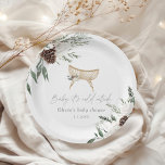 Assiettes En Carton Boho nursery hiver baby shower à feuillage persist<br><div class="desc">Boho nursery hiver à feuillage persistant baby shower Plaques de papier Les articles correspondants sont disponibles.</div>
