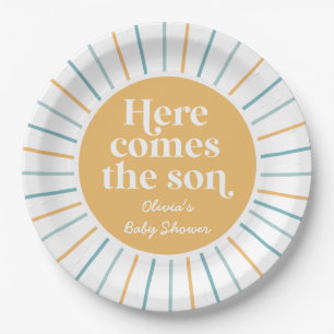 Assiettes En Carton Boho Voici le baby shower soleil Son