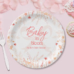 Assiettes En Carton Boho Wildflower Baby in Bloom GIrl Baby Shower<br><div class="desc">Boho Wildflower Baby in Bloom GIrl Baby Shower Paper Plates. Celebrate the mother-to-be with this elegant "Baby in Bloom" paper plate design for her baby shower, featuring a delicate watercolor meadow of wildflowers in soft pink and peach hues. The airy design and modern script typography create a whimsical, garden-inspired aesthetic...</div>
