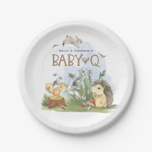 Assiettes En Carton Bois Animaux Baby Q Jardin Baby shower