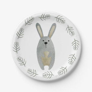 Assiettes En Carton Bois Animaux Plaques en papier lapin