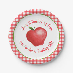 Assiettes En Carton Boisseau d'Apple de plat de partie d'amusement -