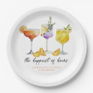 Assiettes En Carton Boissons fruitées pour enterrement de vie de jeune