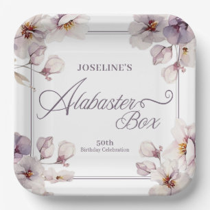 Assiettes En Carton Boîte à Albâtre Anniversaire
