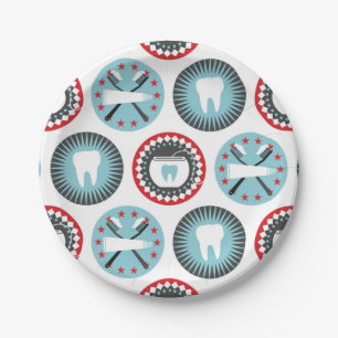 Assiettes En Carton Bold Dentistry Pattern