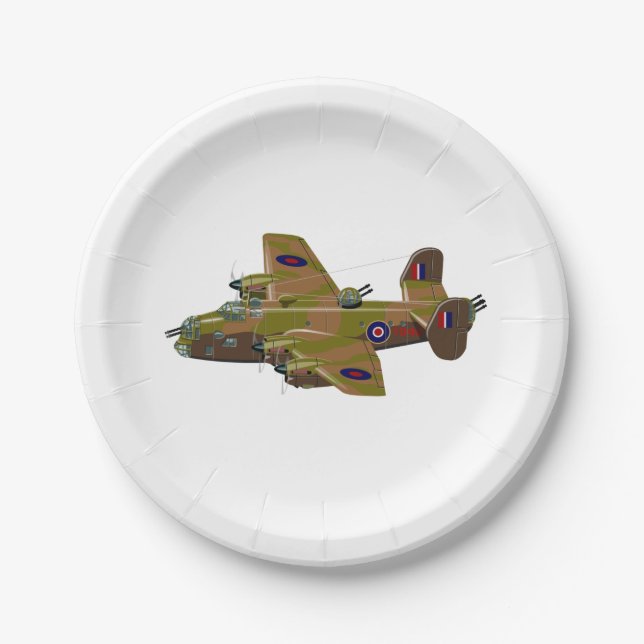Assiettes En Carton Bombe rétro du Peloton (Devant)