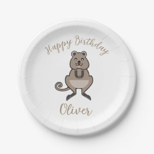Assiettes En Carton Bon anniversaire - Graphic QUOKKA - Nature - Fête