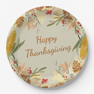 Assiettes En Carton Bon thanksgiving Farmhouse Vintage simple