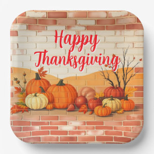 Assiettes En Carton Bon thanksgiving moderne Belle automne