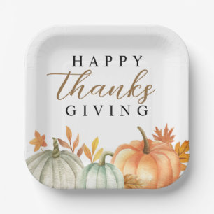 Assiettes En Carton Bon thanksgiving moderne   Chute