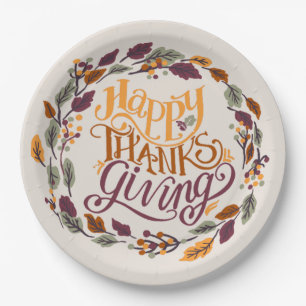 Assiettes En Carton Bon thanksgiving simple mou Citrouille automne
