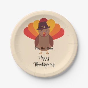 Assiettes En Carton Bon thanksgiving Turquie Plaque de papier personna