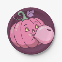 Bonbon Rose Bulles de Bubble Gum Halloween Pastel 