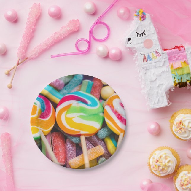 Assiettes En Carton bonbons (Fête)