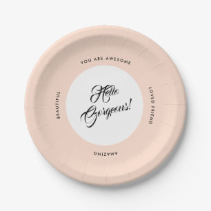 Assiettes En Carton Bonjour Anniversaire Magnifique, Filles Night Out 