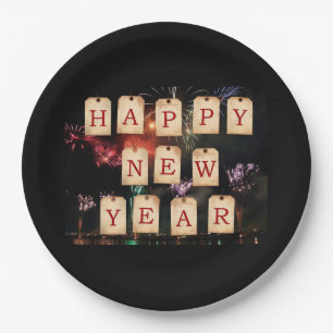 Assiettes En Carton Bonne année