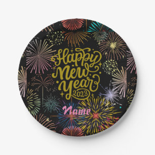 Assiettes En Carton Bonne année 2023 Thunder_Cove