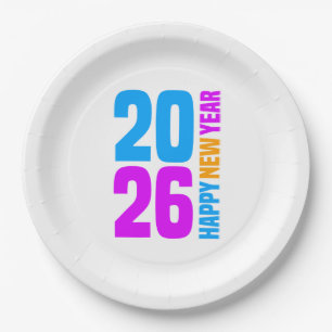 Assiettes En Carton Bonne année 2026-34568