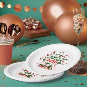 Assiettes En Carton Bonne année 2026 Célébration
