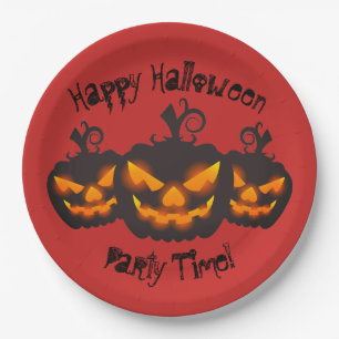 Assiettes En Carton Bonne Halloween plaque de papier Citrouille mal ma