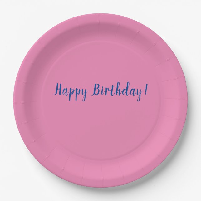 Assiettes En Carton Bonne Plaques d'anniversaire (Devant)